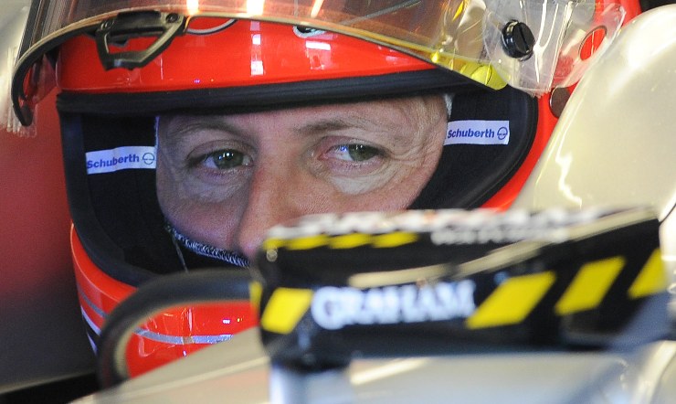 Il sette volte campione del mondo Michael Schumacher ai tempi della Ferrari