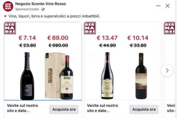 Vini pregiati truffa