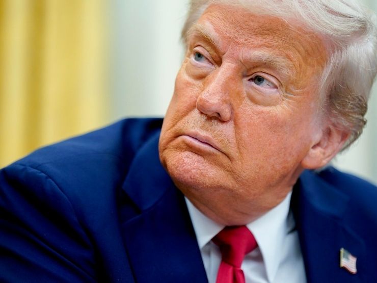 Donald Trump in una foto in primo piano