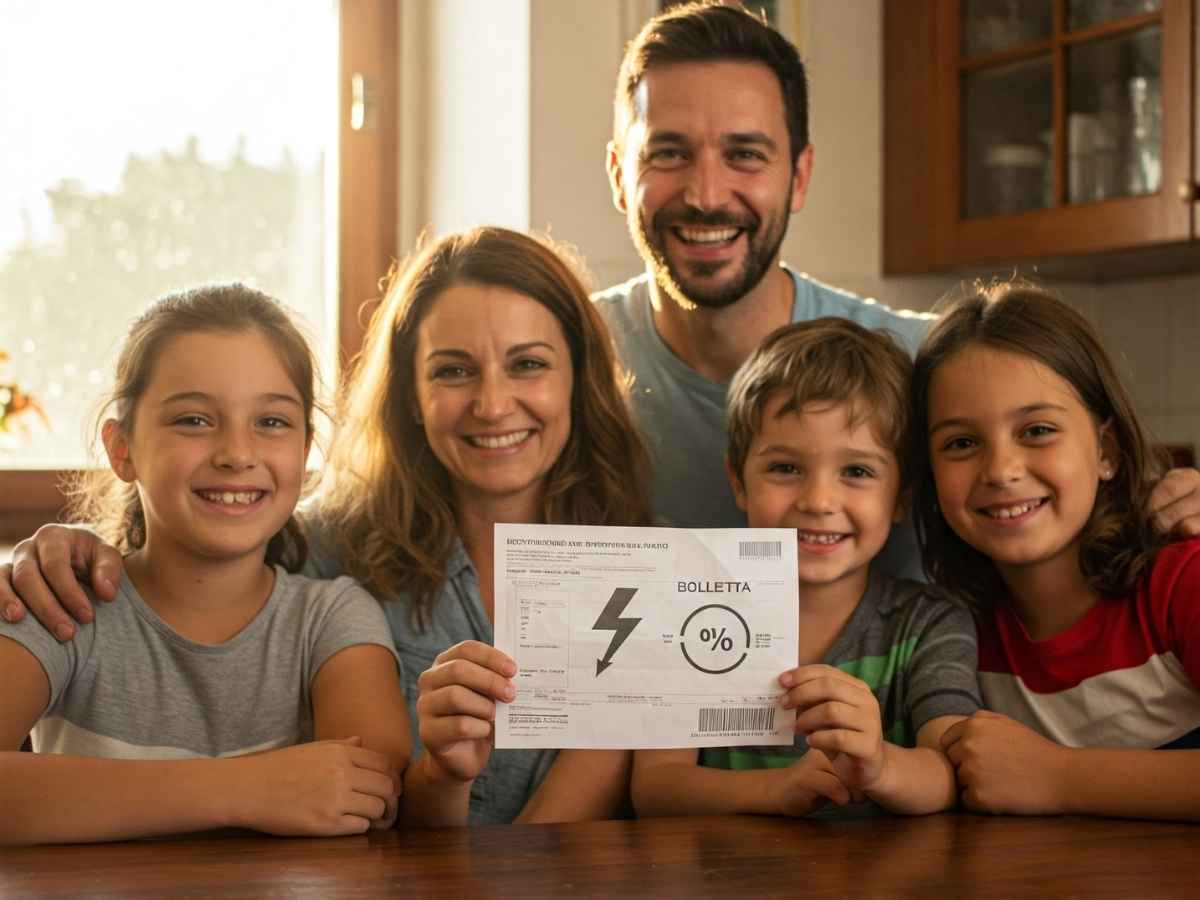 Famiglia bolletta elettricità
