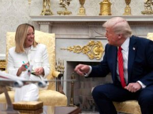 Giorgia Meloni e Donald Trump