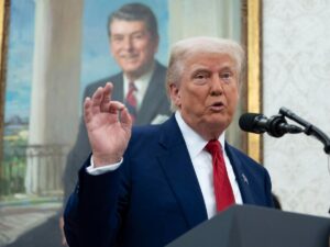 Donald Trump parla in pubblico