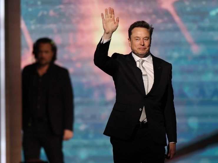Elon Musk a un evento pubblico