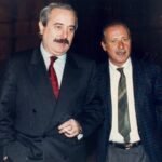 I giudici Giovanni Falcone e Paolo Borsellino in una foto di archivio