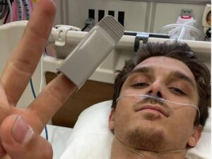 Luca Marini in ospedale dopo una brutta caduta in Giappone
