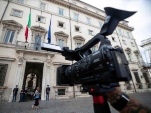Una foto dell'esterno di Palazzo Chigi