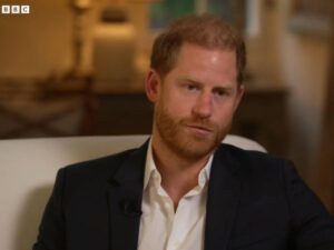Principe Harry durante un'intervista alla Bbc