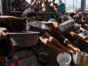 Distribuzione aiuti a Gaza