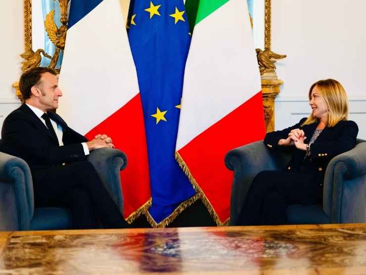 Emmanuel Macron e Giorgia Meloni