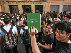 Gli studenti pronti per l'esame di maturità