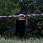 I sopralluogjhi delle forze dell'ordine a Villa Pamphili