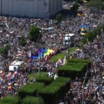 Il Budapest Pride, una foto dall'alto