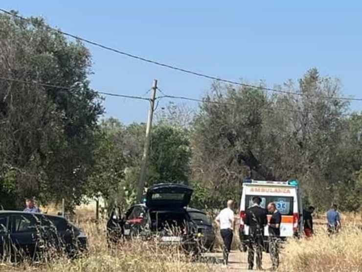 Il luogo della sparatoria durante la quale è morto Carlo Legrottaglie, il carabiniere ucciso da un rapinatore