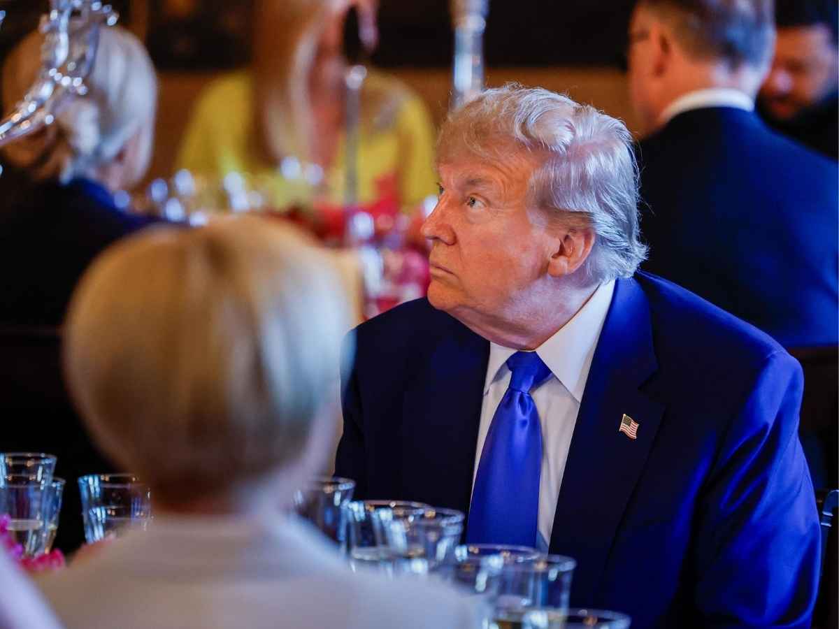 Il presidente degli Stati Uniti Donald Trump al vertice Nato