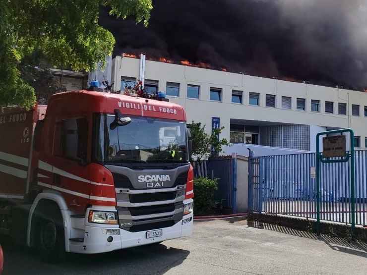 Incendio Università Tuscia