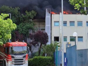 Incendio Università della Tuscia