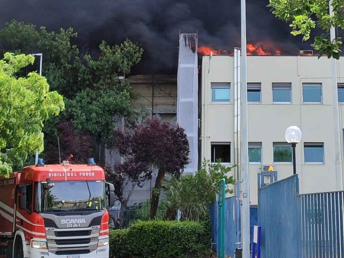 Incendio Università della Tuscia