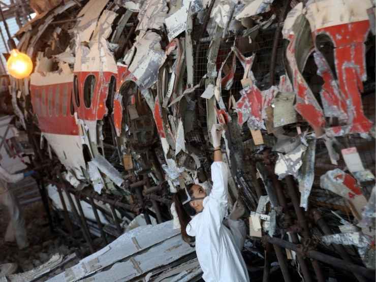 L'aereo dell'Itavia della strage di Ustica