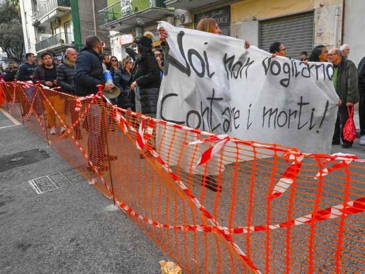 Una protesta cittadina nei Campi Flegrei