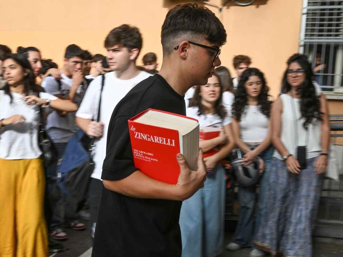Studenti pronti per l'esame di maturità