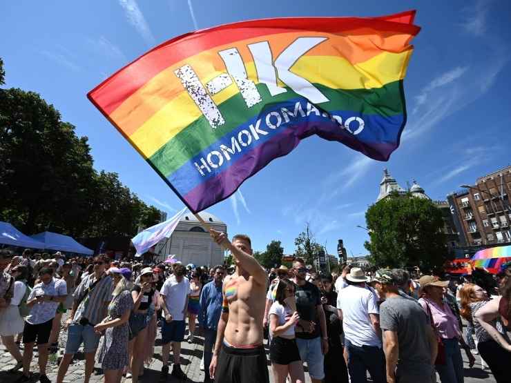Un momento del Budapest Pride
