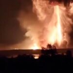 Un'immagine dai social dell'attacco Usa in Iran