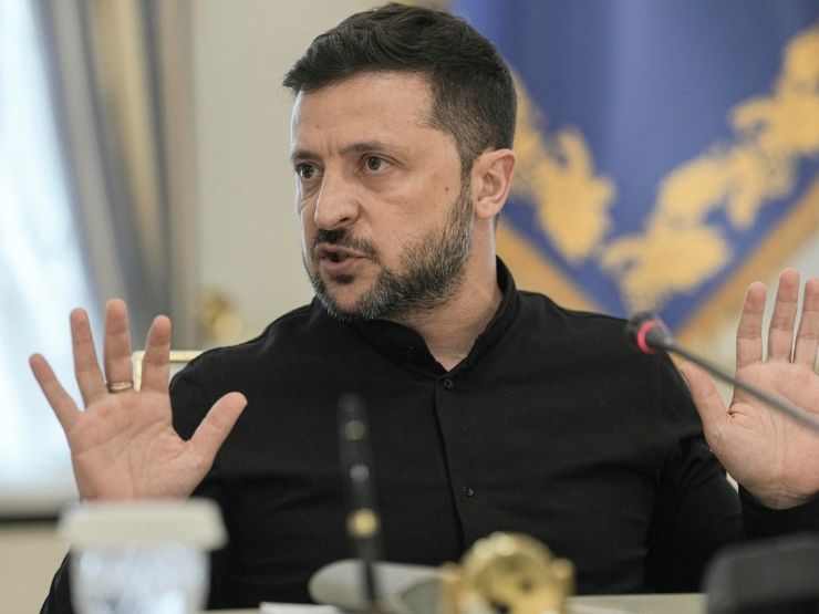 Volodymyr Zelensky a un incontro