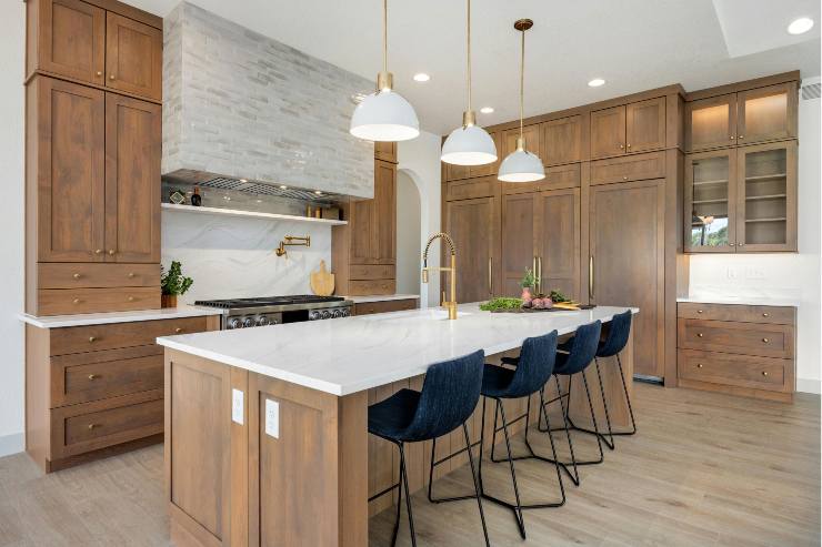 Cucina arredata con feng shui