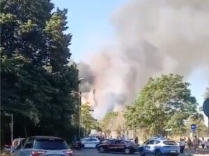 Forte esplosione Roma