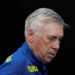 L'allenatore italiano di calcio Carlo Ancelotti