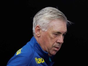 L'allenatore italiano di calcio Carlo Ancelotti