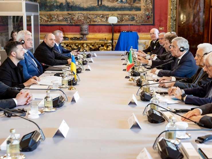 Il vertice Zelensky-Mattarella a Roma