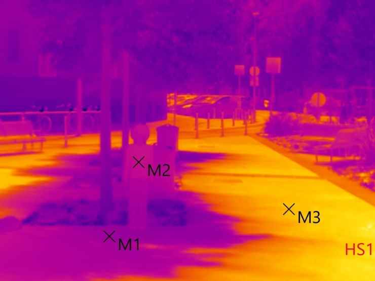 Temperature altissime a Milano, una foto con la termocamera