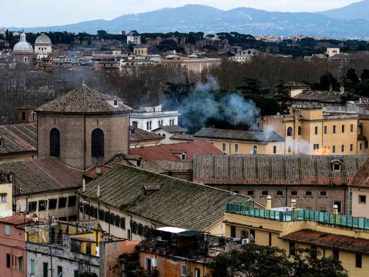 Un carcere italiano durante una rivolta