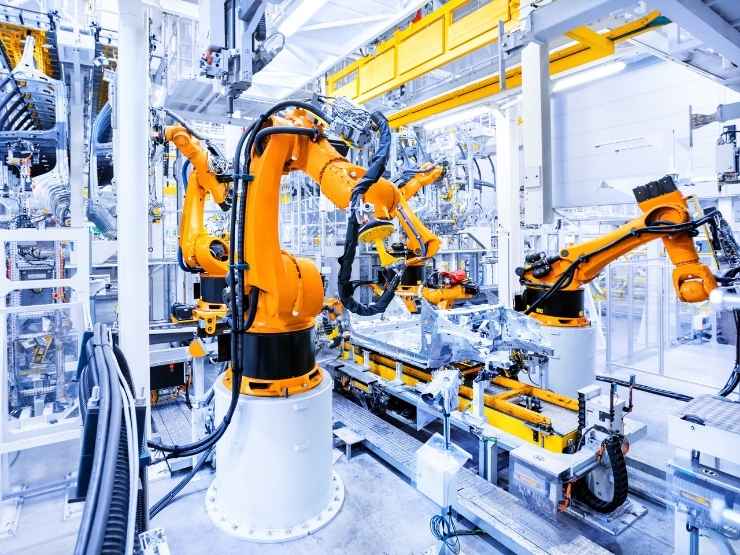 Una fabbrica di automobili