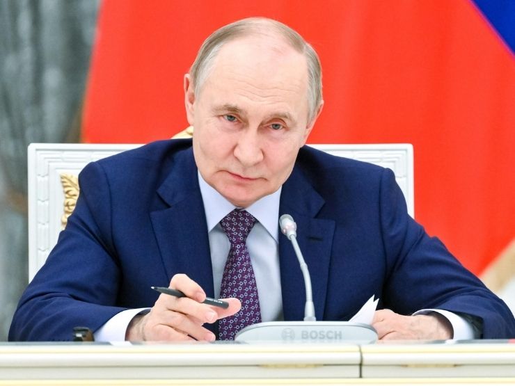 Vladimir Putin in un evento pubblico