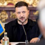 Il presidente ucraino Volodymyr Zelensky a Roma