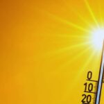sole e un termometro