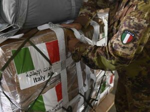 Aiuti umanitari italiani destinati alla popolazione di Gaza
