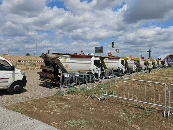 Giubileo dei Giovani, i mezzi delle pulizie prima dell'evento