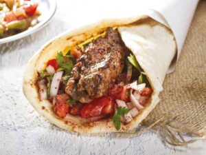 La foto di un kebab