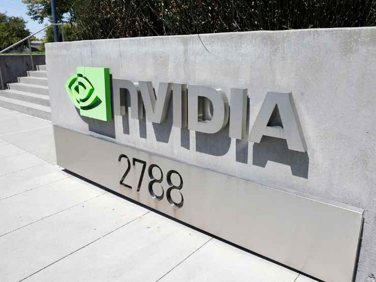 La sede di Nvidia, l'azienda che ha annunciato ricavi record
