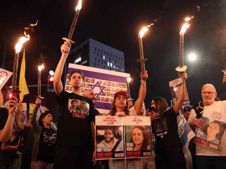 Manifestazione in Israele per il rilascio degli ostaggi