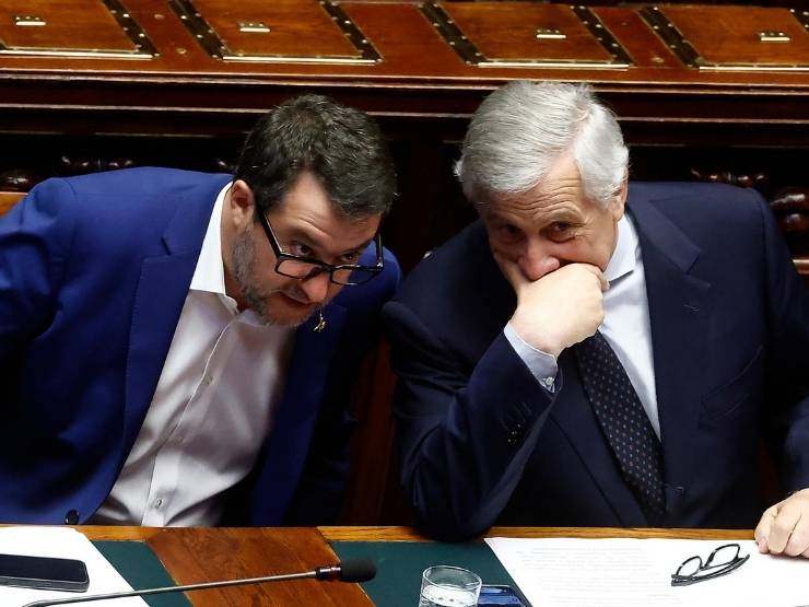 I vicepremier Matteo Salvini e Antonio Tajani