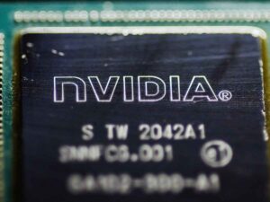 Nvidia, un chip dell'azienda che ha annunciato ricavi record