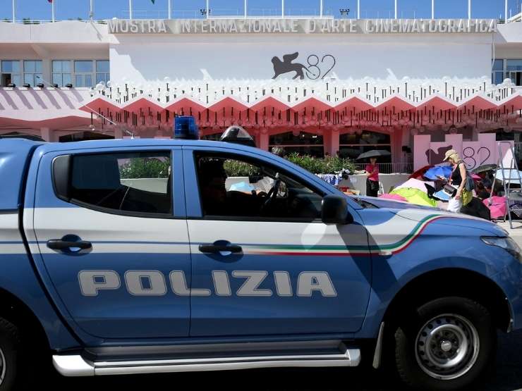Misure di sicurezza rafforzate al Festival del Cinema di Venezia in occasione della manifestazione Pro Pal