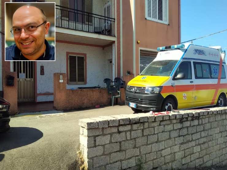 Esterno della sede del 118 dov'è stato ucciso Marco Pusceddu