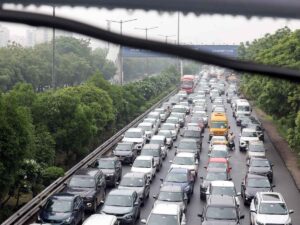 Autostrada trafficata per il ritorno dalle vacanze