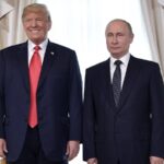 Trump e Putin in una foto d'archivio del 2018