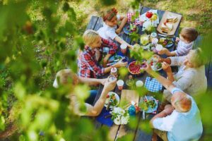 pranzo all'aperto